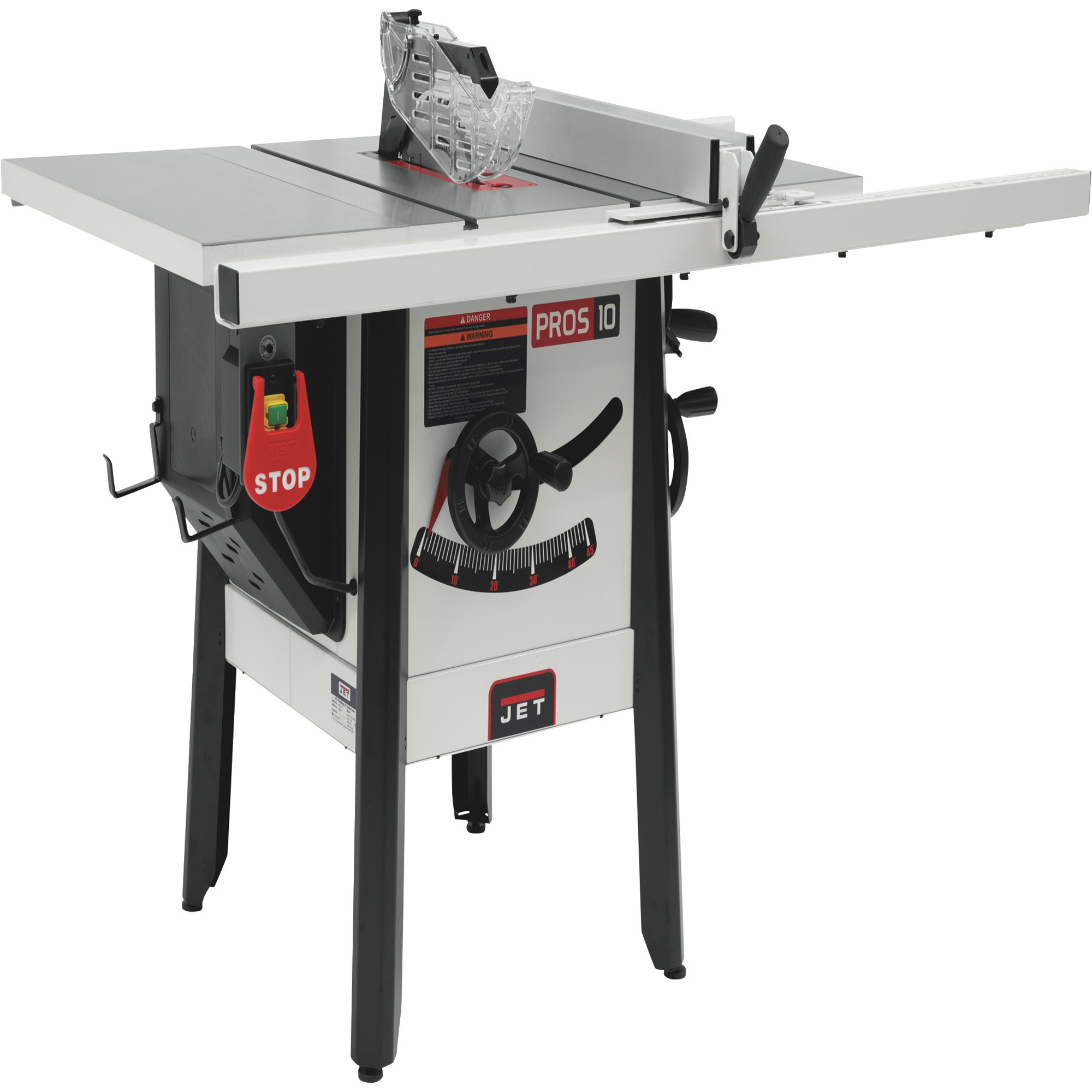 JET ProShop 10in. Table Saw, 1.75 HP, 115 Volt, 30in. Rip, Cast Wings, Model# JPS-10